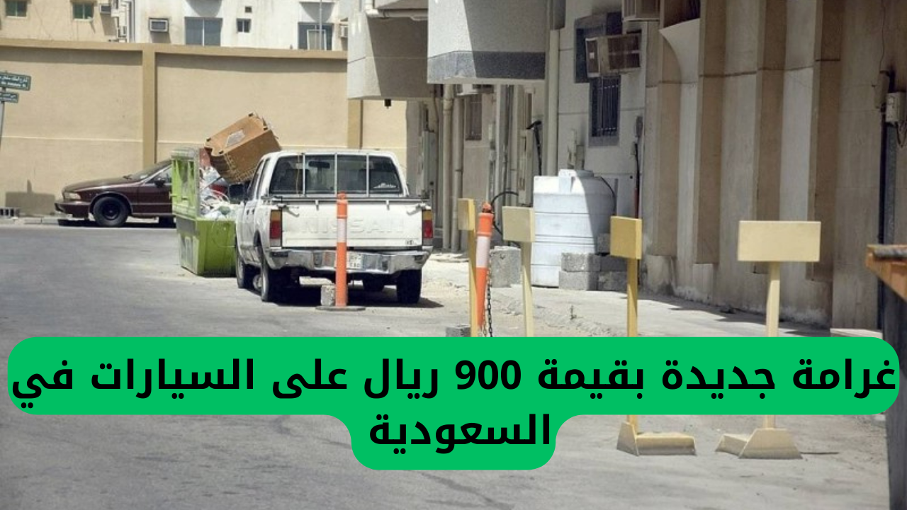 غرامة جديدة بقيمة 900 ريال على السيارات في السعودية